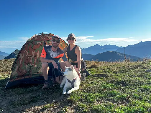 Bivouac La Pointe de la Galoppaz – Le Massif des Bauges avec son chien