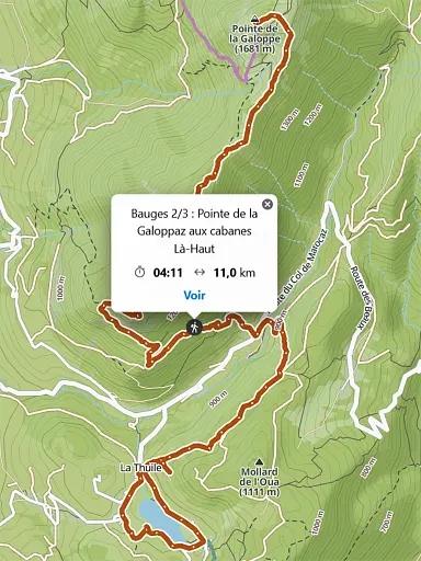 Étape 2 dans le Massif des Bauges