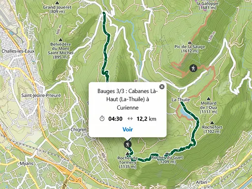 Étape 3 dans le Massif des Bauges