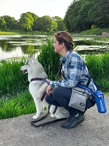 foret-de-montgeon-etretat-le-havre-avec-son-chien
